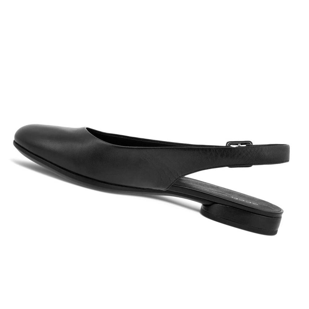 Women's Ecco Anine Sling-back Ballet Flats Black | USA 6UZG